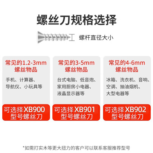 云启格定制牌XB900/901/902电动螺丝刀工厂流水线电批电起子长寿命改锥 XB901电批(出厂标配)无电