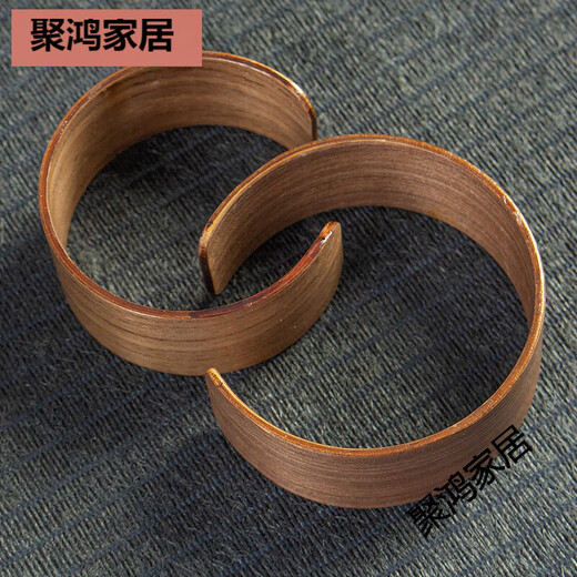 Yonghuan Tee Set Accessoires Glasmesse Anti-Scenen-Abdeckung Hitze Isolierring Japanische Holzbecher-Set Handheld Tee Leck Tee Anti-Scenen-Ringkaffee Holzbedeckung 6624