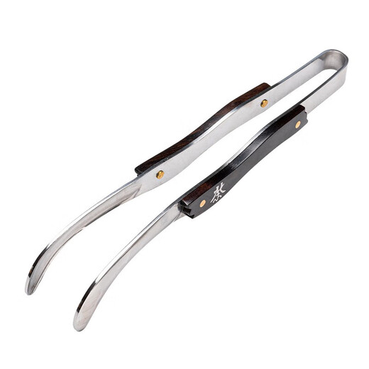 Tang Feng Practical Cup Clip Home Stainless Steel Solid Wood Cup Washing Tea Clip Kung Fu Tea Drinking Tool Tea Tweezers 2025 New Zen Tea Cup Clip ()