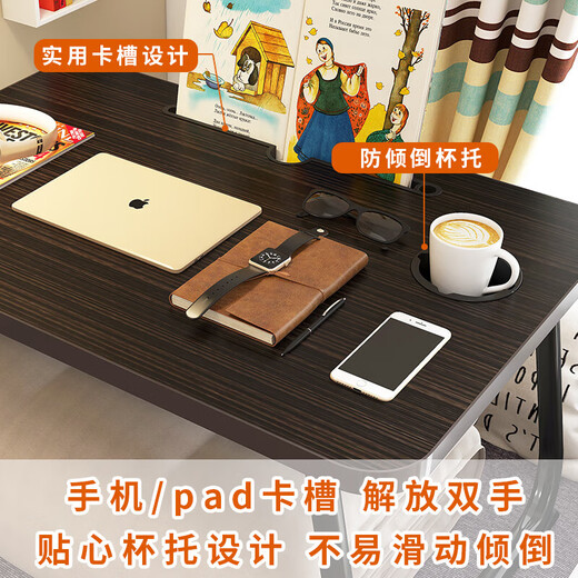 Yiman bed computer desk folding learning writing desk small rice table bay window home dormitory office lazy table