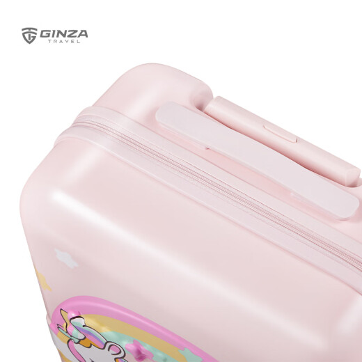 Ginza high-looking suitcase boarding trolley case student suitcase New Year's Day gift 20 inches pink