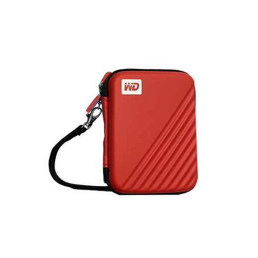 Western Digital (WD) 2.5-inch mobile hard drive universal shockproof protective case hard shell shockproof case protective case hard drive case WD2.5-inch hard shell case red