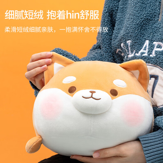 名创优品（MINISO）趣味阿柴趴姿毛绒公仔玩偶抱枕玩具送女友生日七夕情人节礼物女