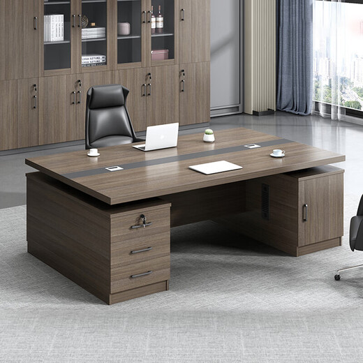 Si Keda boss desk office manager supervisor desk and chair combination executive desk simple modern office furniture 1.6 meters long 0.8 meters wide single table
