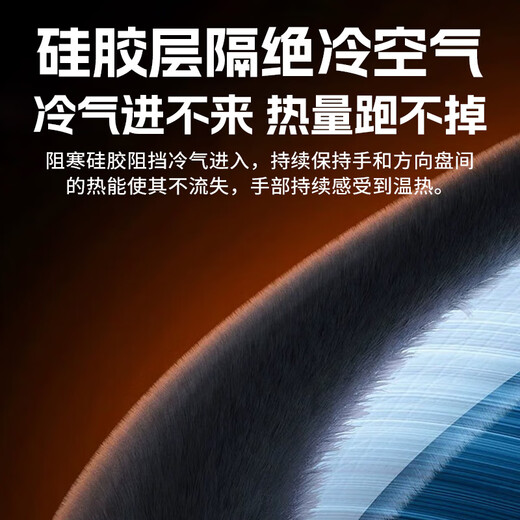 Zhunhang car plush steering wheel cover winter protective cover heated suede leather four-season universal warm steering wheel cover cover