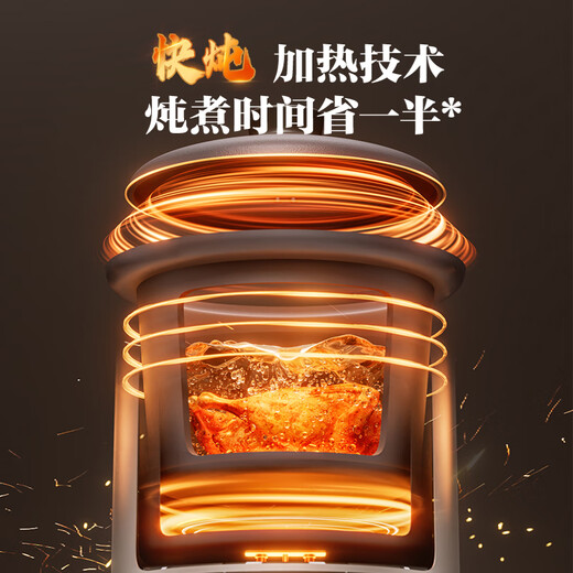 SUPOR quick-cooking electric stew pot, electric casserole, electric stew pot, soup pot, purple casserole, bird's nest stew pot, porridge cooking tool, porridge pot, DG50YC872 multifunctional pot