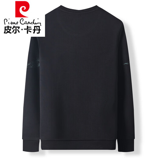 Pierre Cardin Autumn and Winter Fat Man Plus Velvet Camiseta de manga largo