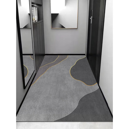Diatom Mud Entrance Door Floor Mat Taille peut être coupée dans le tapis du pied d'entrée avec un tapis de pied en silicone antidérapant de la zone. Technology Velvet-6996-12 100 cm * 160 cm cm Relamation de 60 jours