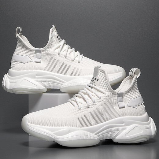 三利泰（SANLITAI）特大码男鞋秋季46男士运动休闲鞋47老爹鞋男款48透气网面鞋49跑鞋 9902黑色 47