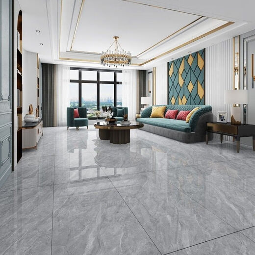 Clcey Guangdong Foshan Marmor Fliesen 600x1200 Wohnzimmer Bodenfliesen Hochglänzende milchige weiße Badezimmerfliesen 12801 600*1200