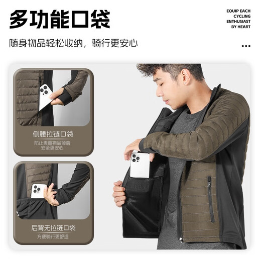 WestBiking Autumn and Winter Cycling Clothing Fleece Warm Cycling Clothes Coldproof Mountain Bike Cycling Clothes and Pants Set Cycling Equipment Black Top Pure Cotton Thick Section XL