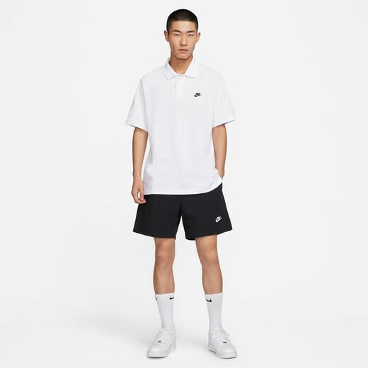 耐克（NIKE）POLO衫男士25新款运动服装翻领健身衣纯色棉短袖透气T恤 FN3895-100 M
