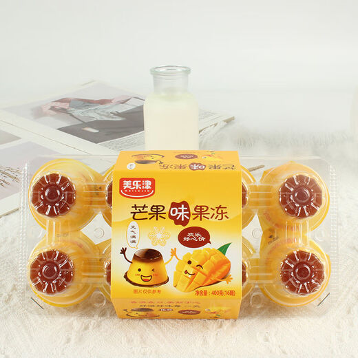 Su Zaizai gleiches Gelee [Su Zaizai gleich] Melaxon Milk Mango Eggaroma Pudding Juice Karamell Bananenmilchgeschmack 200g (Try New Style) 1 Box