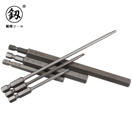 釰 福冈工具多用风批头内六角六方手电钻电动螺丝刀强磁性9192-94 150mm*H10 (FO-9194G) 整盒装