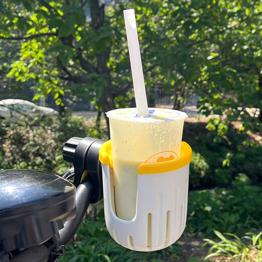 Electric car water cup holder type universal baby stroller storage mountain bike water bottle holder dark green + yellow