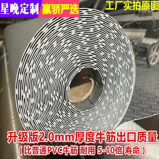 Xingwan Beef Tendon 2mm thickened non-slip mat plastic waterproof rubber door mat corridor stair kitchen workshop floor rubber floor mat <Red Copper Coin> Upgraded Version 2.0 <Beef Tendon> 0.7 meters wide*<1 meter long unit price>