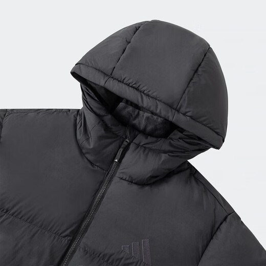 Veste adidas down veste masculine 2024 Hiver Nouvelles vêtements de sport extérieurs Veste à capuche décontractée du vent chaud jv6187 noir M recommandé 135-155jin [Jin est égal à 0,5 kg]