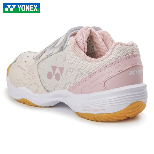 尤尼克斯（YONEX）儿童羽毛球鞋YY训练比赛球鞋网球魔术贴设计专业减震透气SHB101JR SHB101JR-米粉色 34 内长20CM