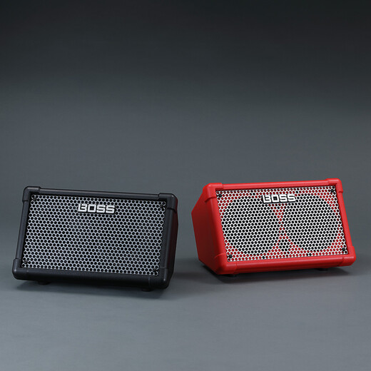 BOSS CUBE-Street II Portable Outdoor Guitar Singing Speaker Electric Wind Instrument Speaker CUBE ST2 Red + Bluetooth Adapter