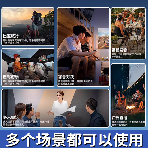 Electricidad mutua áreas rurales montañosas bosque salvaje hogar comercial industrial sin tarjeta enrutador inalámbrico 4G portátil WiFi6 artefacto de Internet móvil tesoro de Internet inalámbrico modelo de carga portátil Paquete Aurora WiFi6 versión mejorada * batería 2100