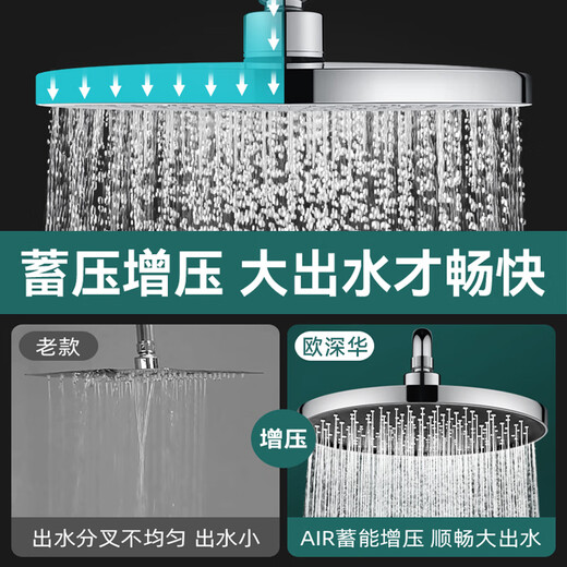 Japanese animal husbandry JRVIMURI supercharged shower head head spray large shower home shower head bathroom shower shower head head spray single head universal interface 10 inches Yahei large water outlet