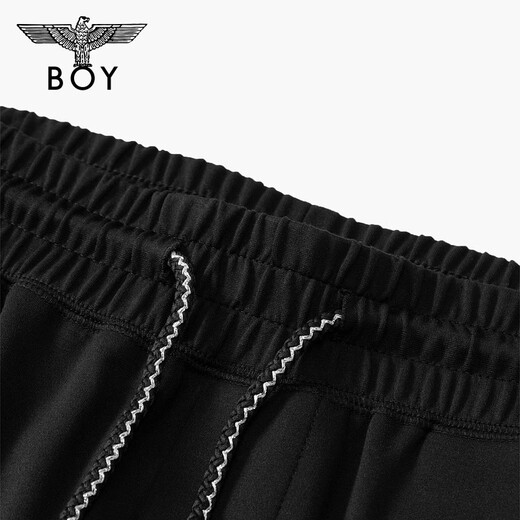 BOY LONDON trendy brand casual pants, unisex style, summer, light, fashionable, casual design, high street trousers N15005 black m