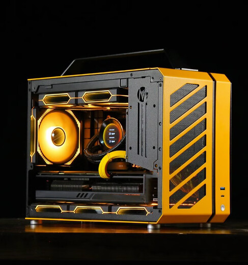 Gigabyte Mechanical Master C+MAX high-end mini water-cooled game console DIY assembly computer design portable small steel cannon desktop machine complete set of configurations optional seven U7 265KF/32G/2T/5070TI