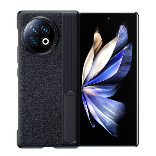 Escasa Vivo Xfold2 Case de teléfonos móviles Anti-Fall Real Cow Wide Cubierta Protectora Case de cuero de negocios simple Fold Fold inferior Portada de teléfono móvil Negro