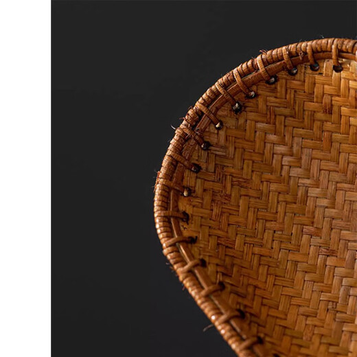 Zixiangtang Natural Turtle Shell Fu Jia Yifang Tea Chinese Bamboo Weaving Appreciation Tea Lotus Tea Set Tea Ceremony Accessories Wake Up Teaspoon Teaspoon