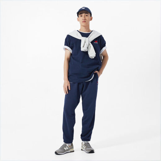 NEW BALANCE New BalanceNB official men's and women's fitness sports leggings couples casual trousers UP21500 BK black 165