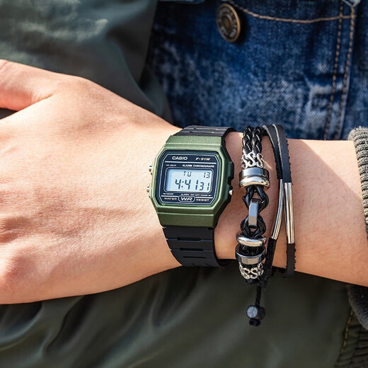 Casio Watch Fashionable Simple Retro Small Square Trendy Sports Versatile Electronic Watch Student Watch Examination Watch F-91WM-3A