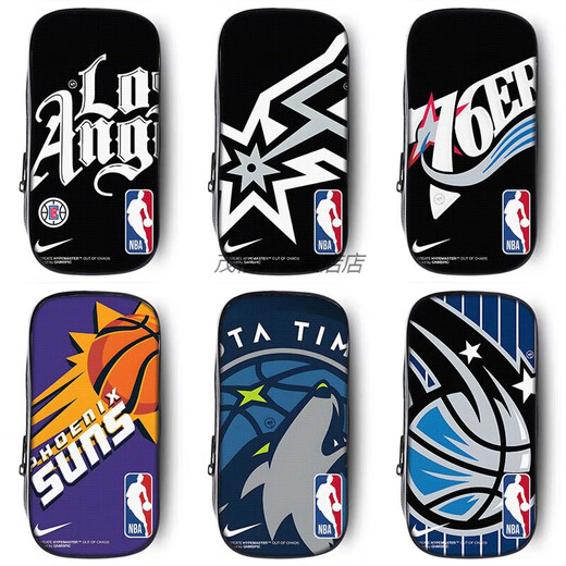 NBA Basketball Pencil Case Grundschule Schüler Pencil Case Junior High School Schüler Bleistift Fall Bleistift Fall Boy Boy Boy Style Boy Canvas Stiftbeutel ZQ11301