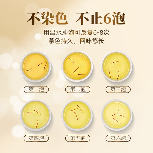 歌狮坦 伊朗原料进口藏红花 滋补 精选优质番红花全红长丝泡水养身茶 黑金轻奢礼盒6g