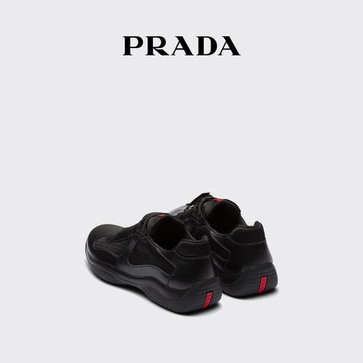 PRADA/Prada gift men's America sCupOriginal thick-soled sneakers black 43.5 (9.5)