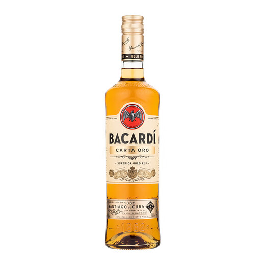 百加得(Bacardi) 洋酒 金朗姆酒 莫吉托 基酒调酒 750ml