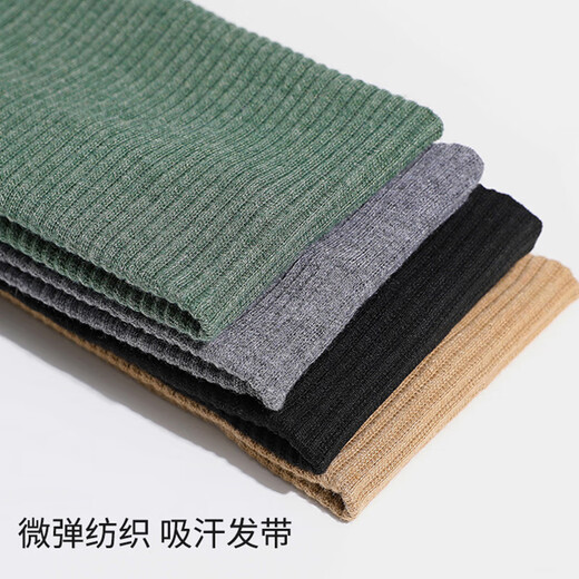 Hongyun star's same style sports headband for men, trendy sweat-absorbent headscarf, summer headband, running face wash headband, black headband F055