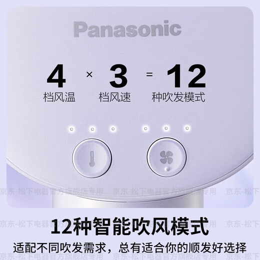 Panasonic (Panasonic) National Subsidy Huaxin Hair Care High-speed Hair Dryer Home Nanoyi Pro Water Ionization Portable Hair Dryer Dormitory Hair Dryer High-end Girlfriend Birthday Gift Iris Purple Nanoyi Water Ion Hair Care NW6A