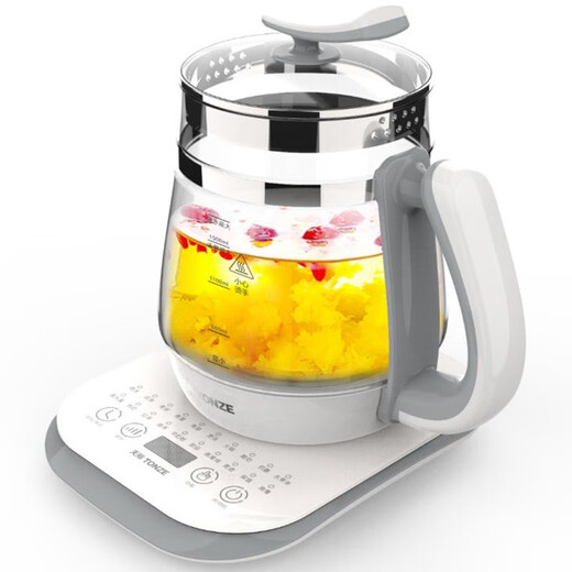 Tianji (TONZE) Health Pot Large Capacity 1.8L Glass Pot Multifunctional Electric Flower Teapot Extra Large 2 Liter Household Fully Automatic Health Tea Maker 180A 1.8L Kettle 1.8L