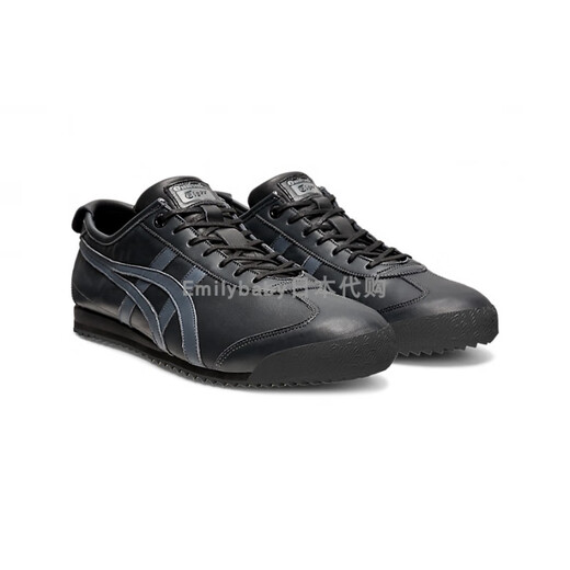 Onitsuka Tiger Japanese purchasing Onitsuka tiger MEXICO 66 SD pure leather casual shoes for men and women black 1183B500-020 16 225 36