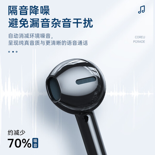 Wise Nation 3-meter extension cable computer headset wired in-ear with microphone two-in-one desktop notebook game headset e-sports live broadcast double-hole plug round head special