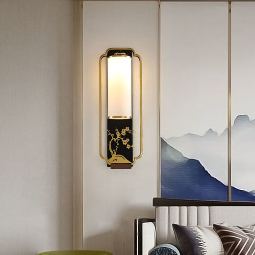 Yaotian New Chinese Plum, Orchid, Bamboo and Chrysanthemum Wall Lamp Chinese Style Living Room TV Background Wall Lamp Corridor Aisle Bedside Lamp Orchid Large