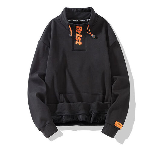 
Lan Junqi high-quality cotton stand collar plus velvet sweatshirt men's autumn and winter top ins Korean style youth student top coat MH9901H white (plus plus velvet style) M 80-105Jin[Jin equals 0.5 kg]