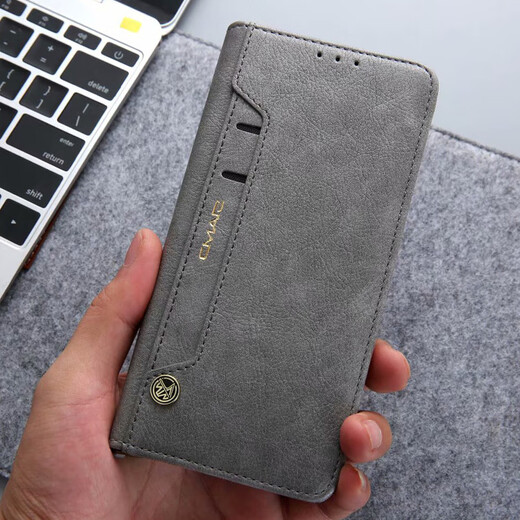 锦灏适用iPhone13pro max手机壳真皮翻盖插卡苹果12钱包保护套支架全包防摔 翻盖插卡支架黑色 iPhone 12 / 12Pro