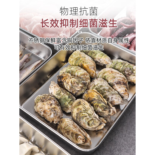 Sailoto quick-frozen box for dumplings large Japanese 304 stainless steel dumpling box refrigerator quick-frozen wonton special fish meat small size 3 pack small size 3 pack