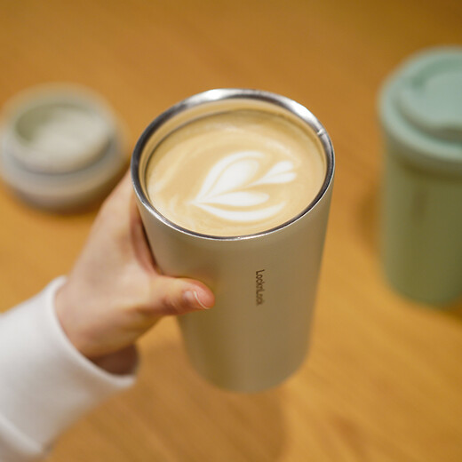 
Lock Lock (LOCK/LOCK) Meet the Vitality Bounce Coffee Cup Simple Business Office Portable Car Large Capacity Thermal Cup LHC3271MIT Mint Green 400ml