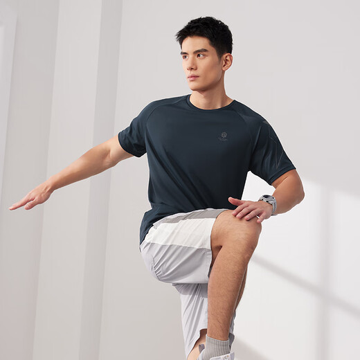 361 Kurzärärmelte T-Shirt Herren Frühling und Sommer Schnelltrockne Kleidung Lose Sports Running Fitness Training Freizeitkleidung 652524101-7