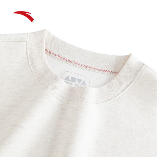 Anta (Anta) Skateboardkultur Männer und Frauen gleiche dynamische Technologie 2025 Frühlingspaar Sweatsirt Pullover 172528703 C3892 Grau Blumengrau-3 xs