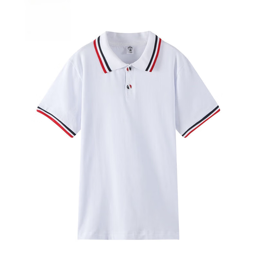 智兜兜校服高中生高中学生短袖英伦风班服学院风上海简约白色开学翻领t 男女短袖无校徽 10XL 150码高135-14070斤内
