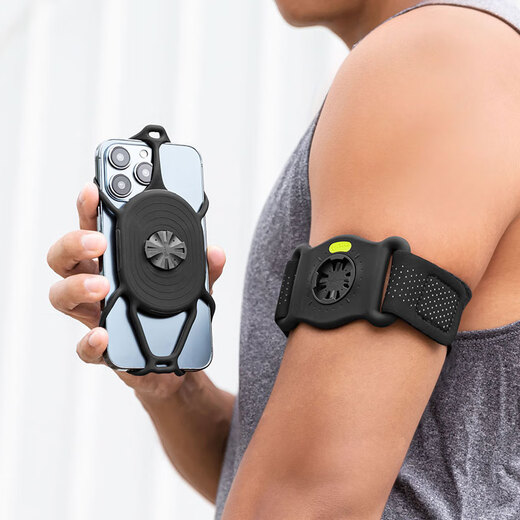 Bone running mobile phone arm bag sports mobile phone arm strap tied with soft silicone cycling mobile phone bag protective cover outdoor fitness equipment black generation S arm circumference 20~30cm