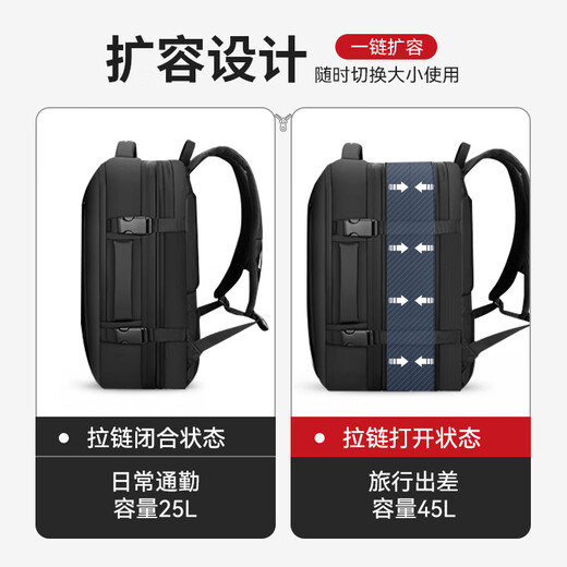 CROSSGEAR Cross Medal Business Backpack Men's 17.3-inch Computer Bag Expanded Large Capacity Business Travel Student School Bag